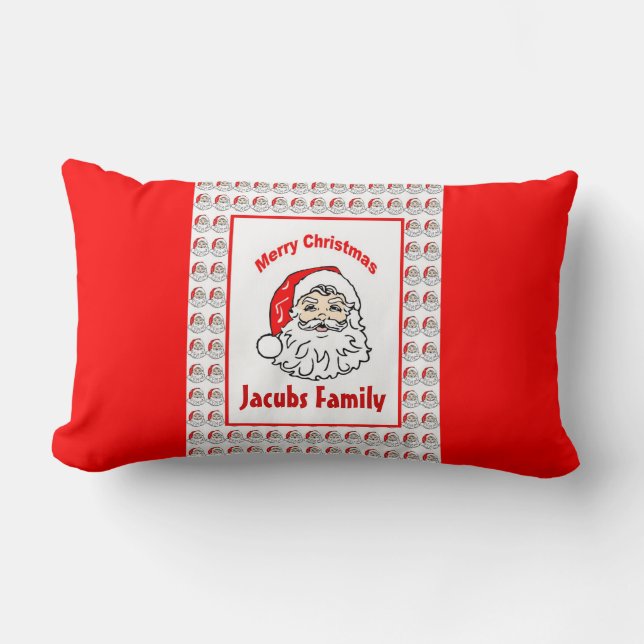 Personalised Santa Claus Pillow (Front)