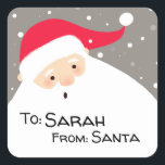 Personalised Santa Gift Tags<br><div class="desc">Help disguise your handwriting by using these personalised 'from Santa' gift tag stickers.</div>