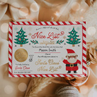 Personalised Santa Official Nice List Certificate