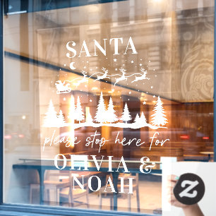 Personalised Santa Stop Here Custom Family