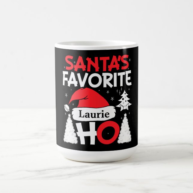 Personalised Santa's Favourite Ho Coffee Mug (Center)