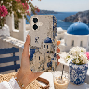 Personalised Santorini Greece iPhone 16 Case