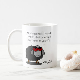 Personalised Sarcasm Funny IQ Humour Witty Joke Coffee Mug