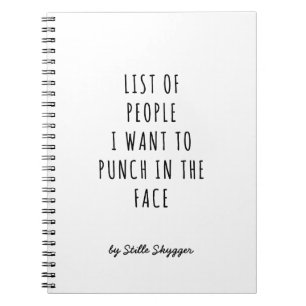 Personalised Sarcastic Notebook