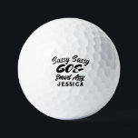Personalised Sassy Sixty Funny Birthday Gift Golf Balls<br><div class="desc">Celebrate a fabulous woman's 60th birthday with our Classy Sassy Sixty and a Bit Smart Assy gold ball! This hilarious gold ball makes a perfect gift for your mum, friend, or sister. Showcasing a witty design, this golf ball adds a touch of humour to any 60-year-old woman's birthday party. Get...</div>
