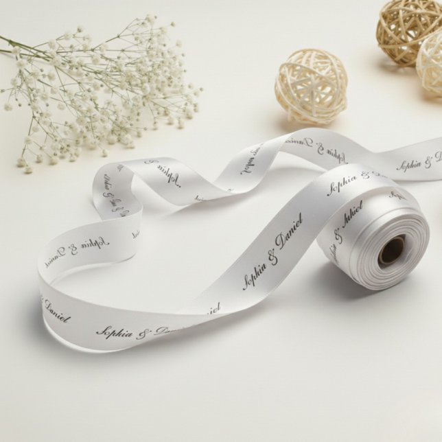 Personalised Satin Ribbon with Custom Text (Creator Uploaded)