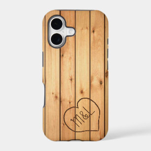 Personalised Sauna Wood Panels w/ Heart & Initials