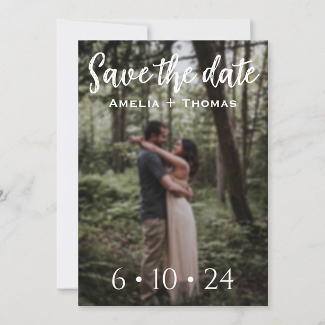 personalised save the date invitations (Front)