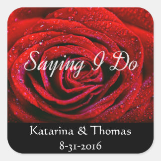 Personalised Saying I Do Wedding Stickers