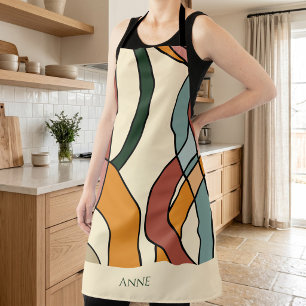 Personalised Scandinavian Organic Abstract Apron