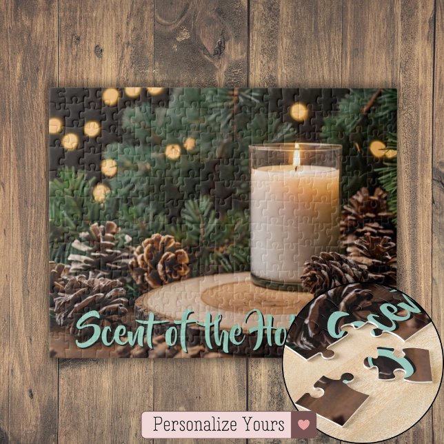 Personalised Scent of the Holidays Jigsaw Puzzle (Personalized Scent of the Holidays Jigsaw Puzzle)