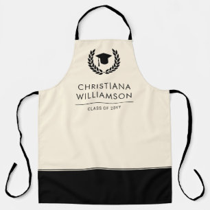 Personalised School and College Graduation Elegant Apron