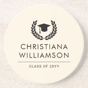 Personalised School and College Graduation Elegant Coaster