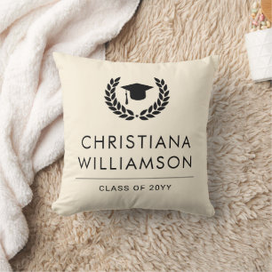 Personalised School and College Graduation Elegant Cushion