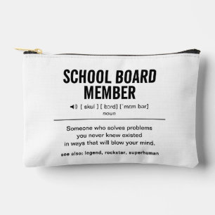 Personalised School Board Member Funny Accessory Pouch