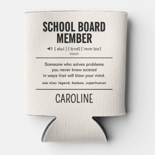 Personalised School Board Member Funny Can Cooler