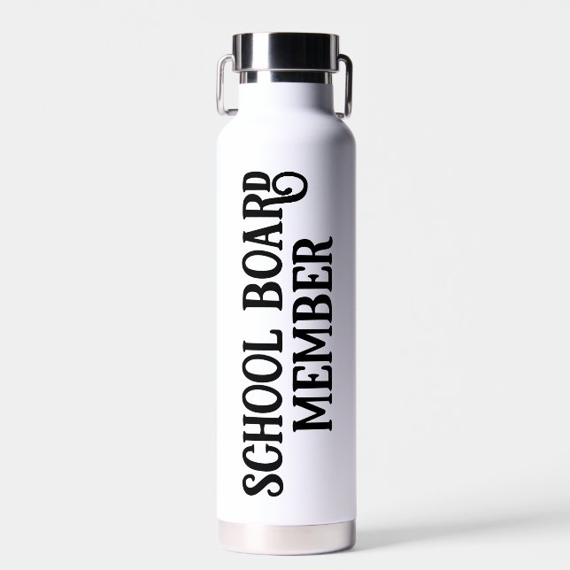 Personalised School Board Member Water Bottle (Front)