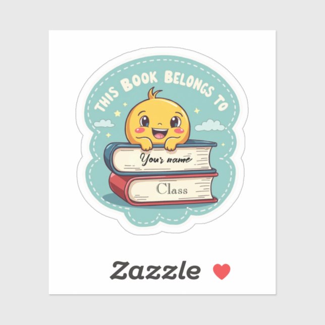 Personalised School Book Label Sticker (Sheet)