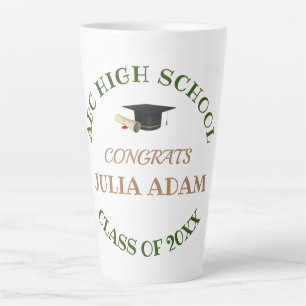 Personalised School College Graduation Celebration Latte Mug