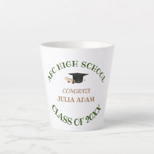 Personalised School College Graduation Celebration Latte Mug