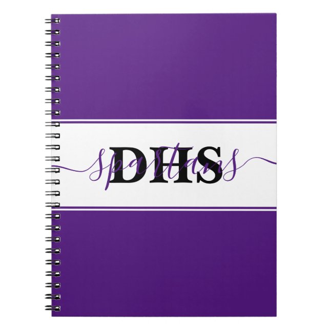 Personalised school colorblock  notebook (Front)
