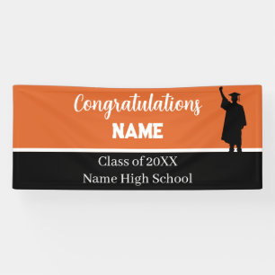 Personalised School Colours Graduation Banner