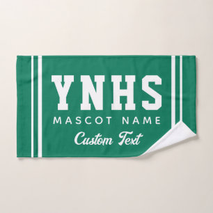 Personalised School Colours & Initials, Team Spiri Hand Towel