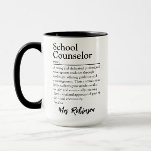 Personalised School Counsellor Definition Mug