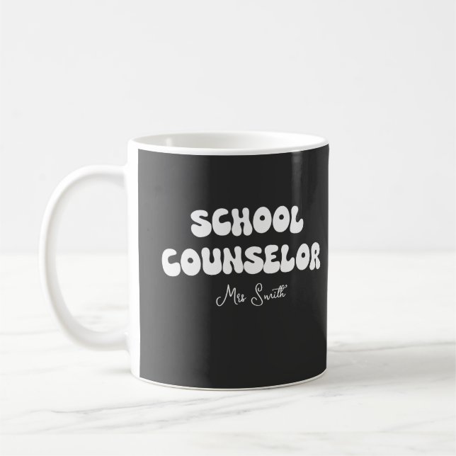 Personalised School Counsellor Gift Coffee Mug (Left)