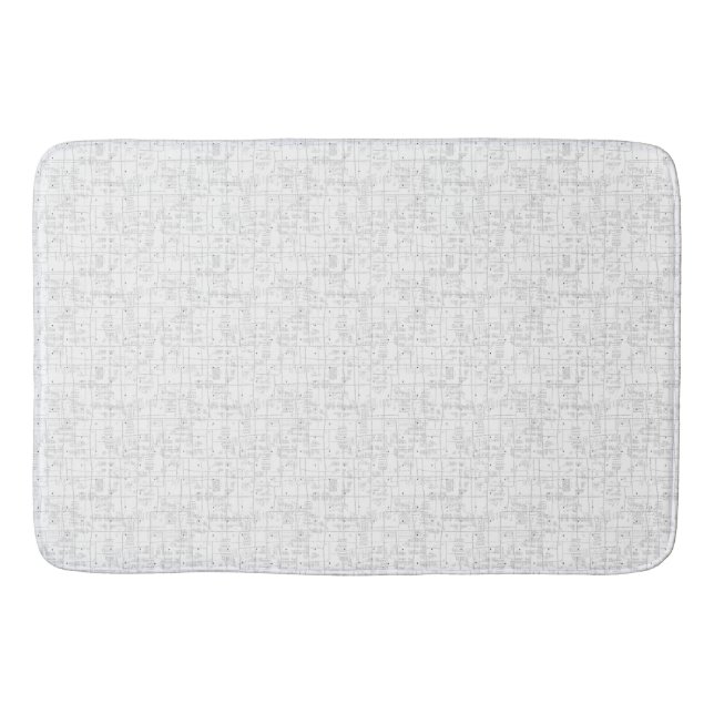 Personalised School Essentials Bath Mat (Front)