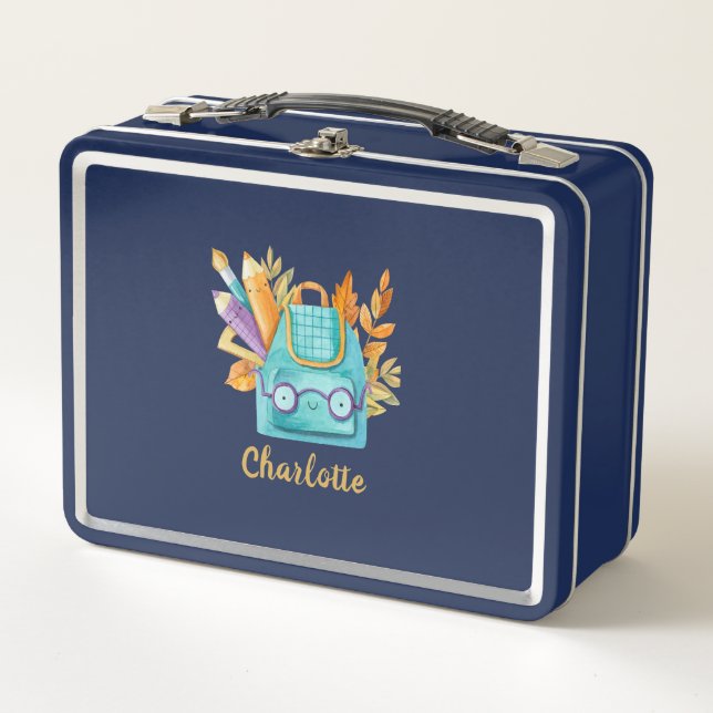 Personalised School Lunchbox with Photo & Name (Front)