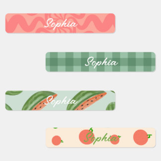 Personalised School Name Labels for Girls
