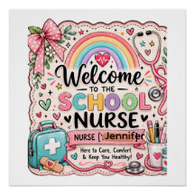 Personalised School Nurse Office Door Sign | Colou