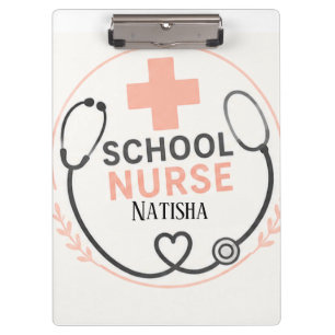 Personalised School Nurse Office Sign Peach S Clipboard