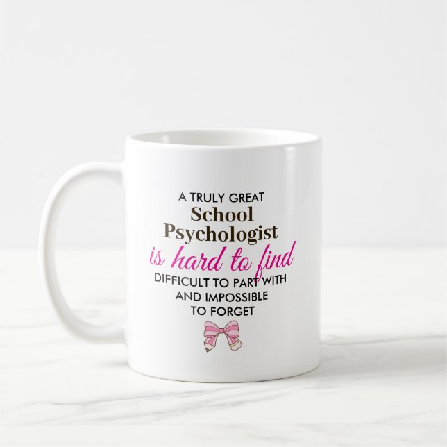 Personalised School Psychologist Appreciation Gift Coffee Mug (Left)