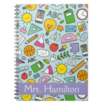 Personalised School Supplies Notebook