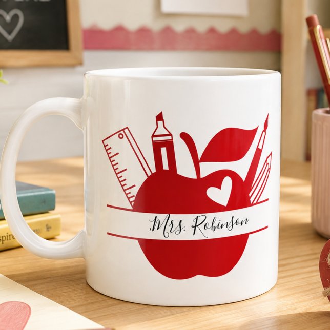 Personalised school teacher  coffee mug (Personalized school teacher coffee mug)