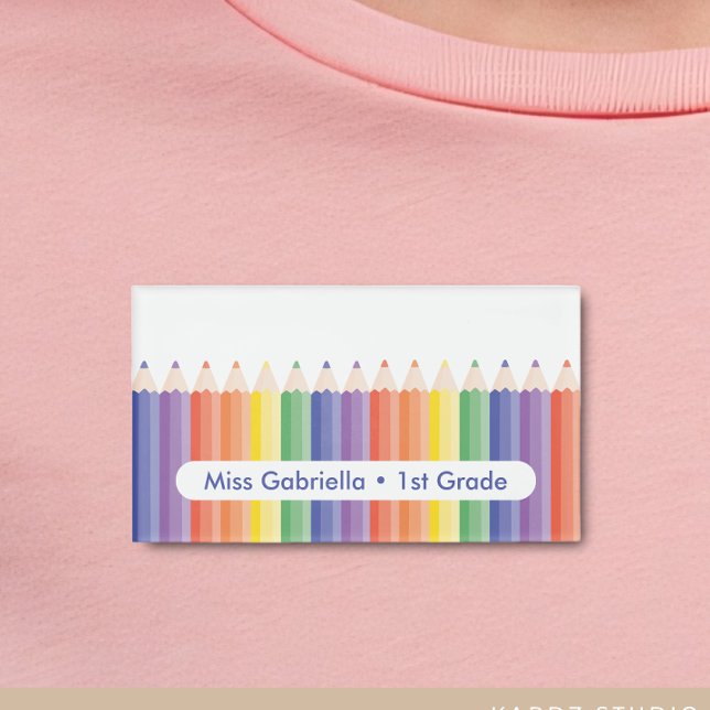 Personalised School Teacher Magnetic Name Tag (Creator Uploaded)