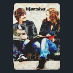 Personalised School Themed Teens Collage iPad Pro Cover<br><div class="desc">My school themed design was inspired by 'cut and paste' that is used in so many different projects that are done throughout the years of going to school. I decided to incorporate this look into my digital illustration of this boy and girl sitting on the school steps hanging out together...</div>