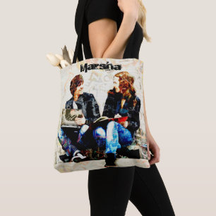 Personalised School Themed Teens Collage Tote Bag