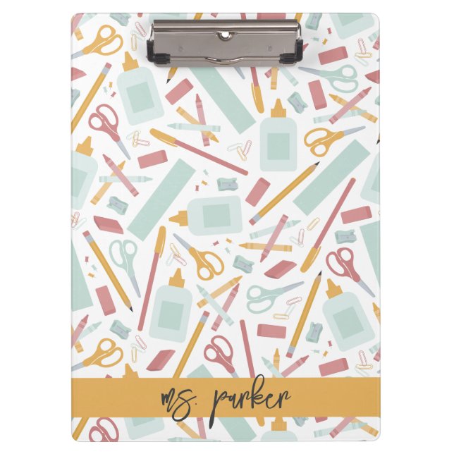Personalised School Tools Clipboard (Front)