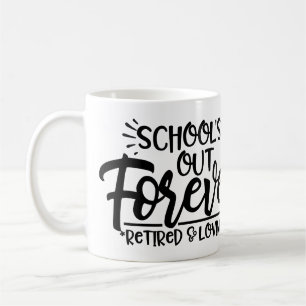 Personalised "School's Out" Teacher Retirement  Coffee Mug