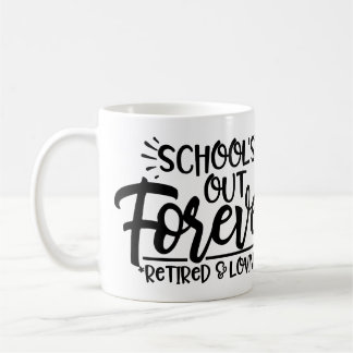 Personalised "School's Out" Teacher Retirement  Coffee Mug