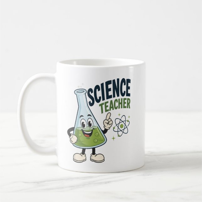 Personalised Science Teacher Gift Coffee Mug (Left)