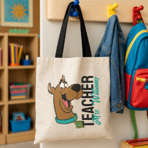 Personalised Scooby-Doo Happy Face Teacher Tote Bag