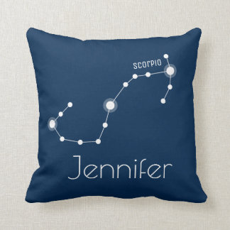 Personalised Scorpio Zodiac Constellation Cushion