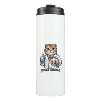 Personalised Scottish Fold Cat Scientist Mug | Cus