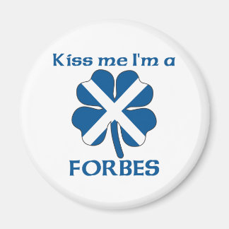 Personalised Scottish Kiss Me I'm Forbes Magnet