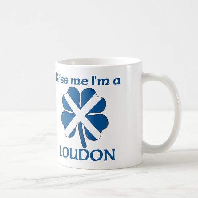 Personalised Scottish Kiss Me I'm Loudon Coffee Mug (Right)