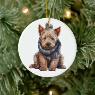 Personalised Scottish Terrier Dog Ceramic Ornament